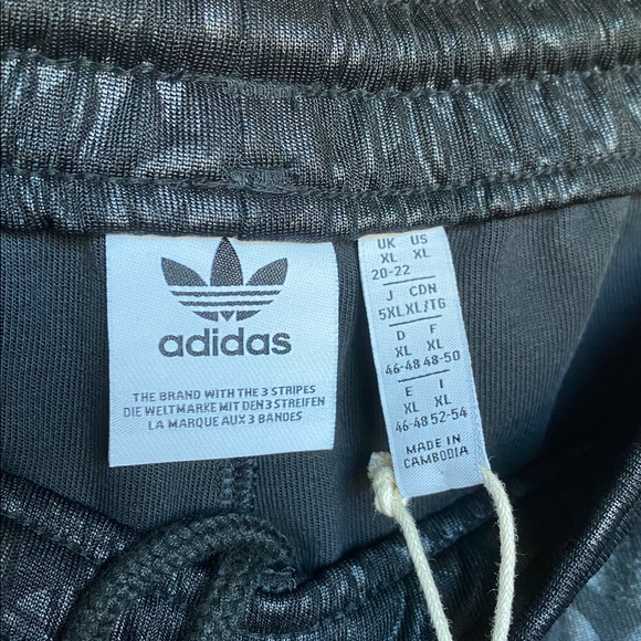 Adidas Wide Leg Trefoil Print Track Pants - Picture 4 of 7